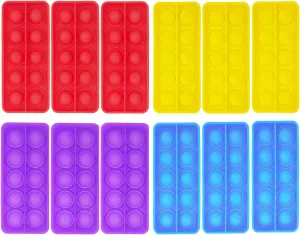 Ten Frame Popper, Stress Relieve Math Fidget Sensory Counting Toys, Educational Toy for Kids Classroom Group Learning Activities(Pack of 12)