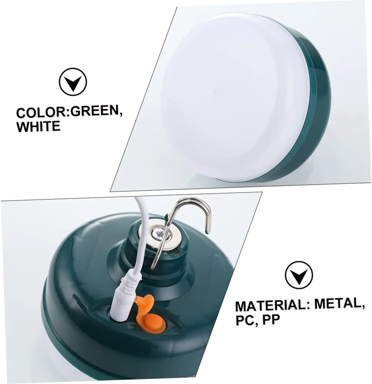 Tent Lamp Rechargeable Camping Electric Lantern 3 Modes Led Hiking Light