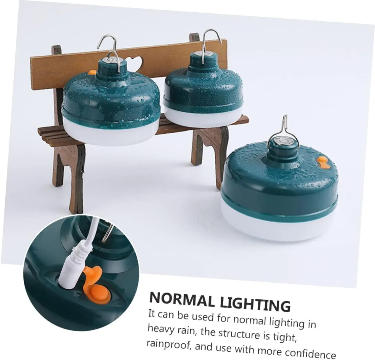 Tent Lamp Rechargeable Camping Electric Lantern 3 Modes Led Hiking Light