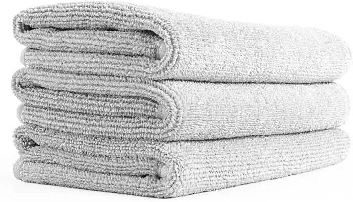 The Rag Company - Premium FTW Microfiber Cleaning Towels for Glass, Windows, Mirrors, Polished Surfaces - Streak-Free, Scratchless, 16" x16”, Ice Grey, 3-Pack