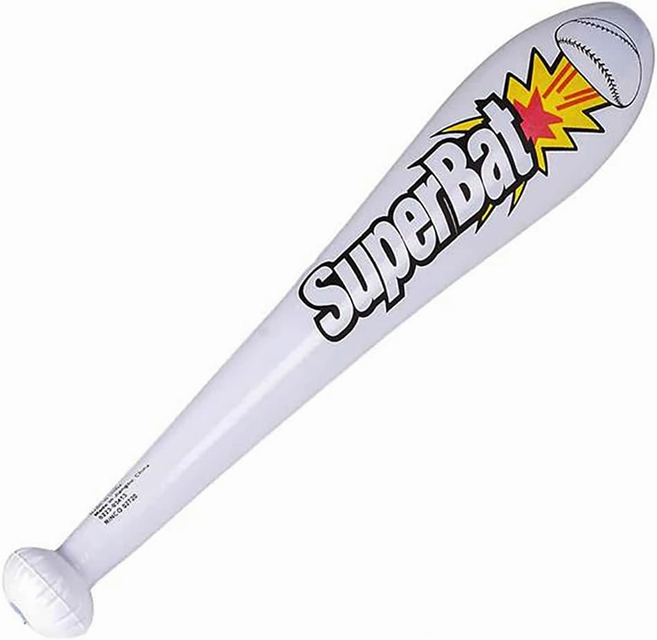 The Dreidel Company Large Baseball Bat Inflate, (12-Pack) Perfect for Kids, Bag Fillers, Classroom Prizes, Event Decorations, Ideal Party Favors, 24" Tall (12-Pack)