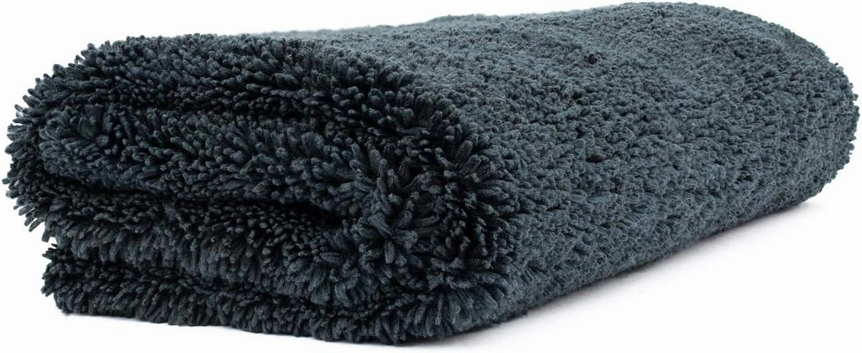 The Rag Company - Creature Edgeless Auto Detailing Towels (10-Pack) Professional 70/30 Blend, Dual-Pile Plush Microfiber, Buffing & Polishing, 420gsm, 16in x 16in, Black