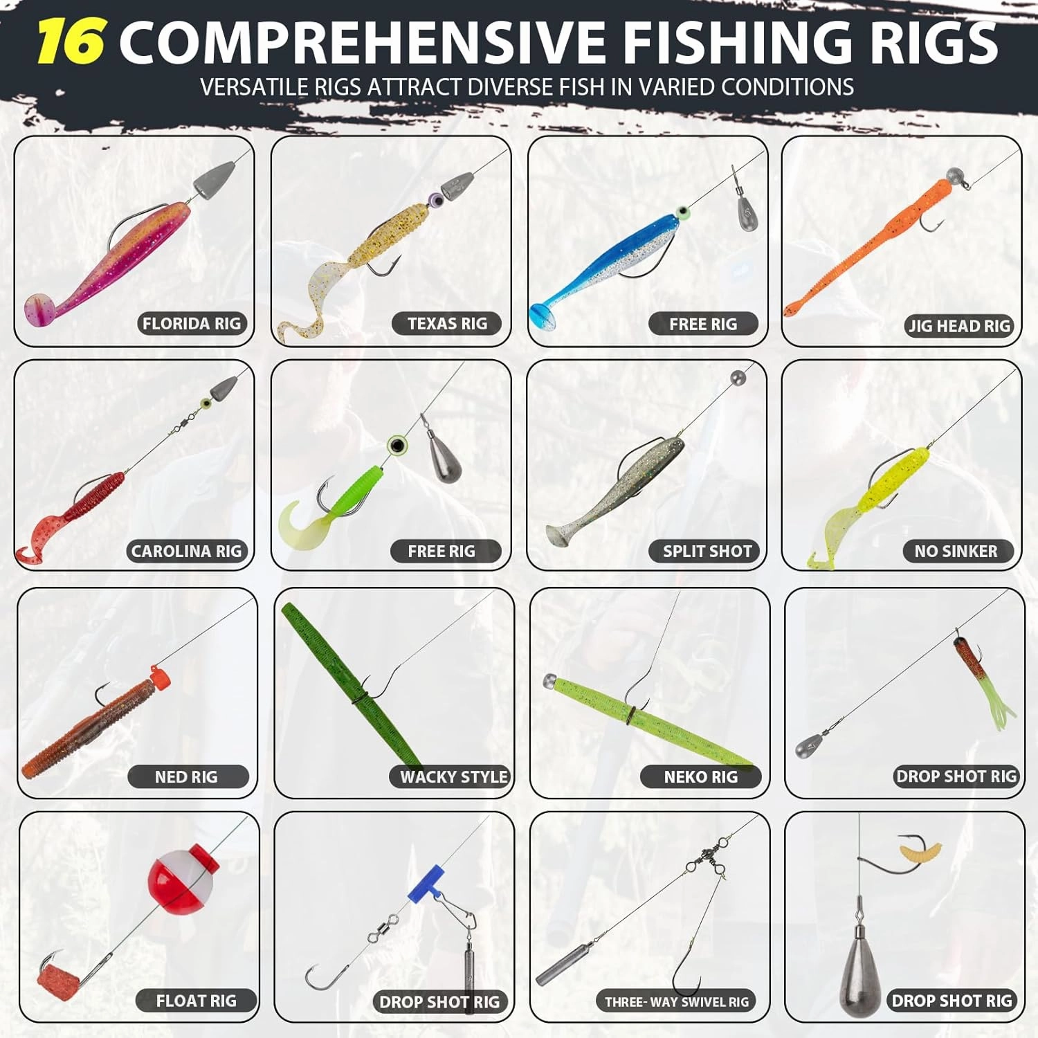 THKFISH Fishing Lures Kit, Bass Fishing Gear Kit for Freshwater Tackle Box with Tackle Included Topwater Baits, Swimbaits, Frog, Fsihing Bait Accessories Gift for Men