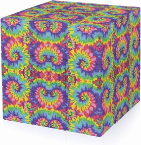 Tie Dye Colorful Abstract Funny 3x3x3 Cube Smooth Lightweight Puzzle for Adult Graphic Printing Travel