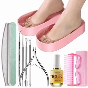 Toe Nail Soaking Bowl, Pedicure Bowl Acetone Proof for Soaking Toe Nails, Gel Polish Dip Powder Remover, Pedicure Tools for Feet