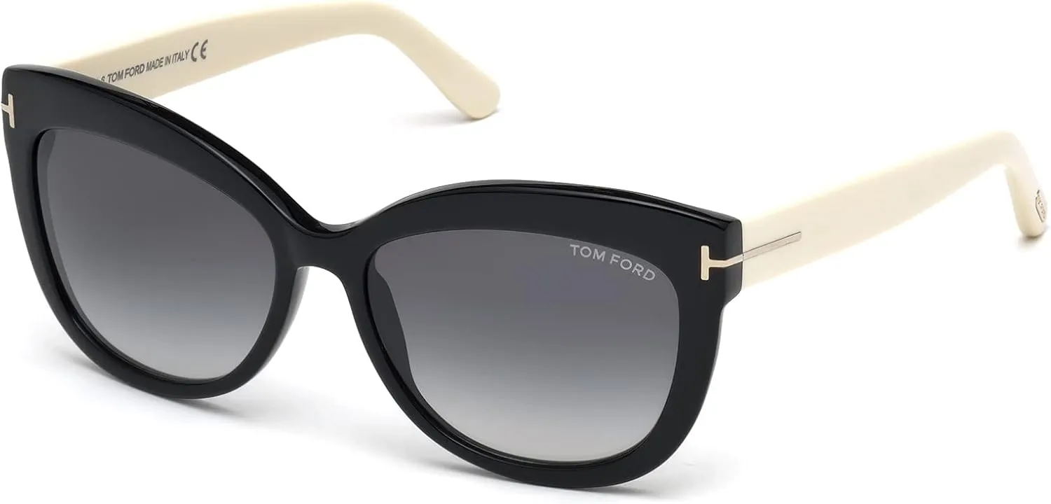Tom Ford FT0524 Alistair Square Sunglasses for Women   BUNDLE with Designer iWear Eyewear Care Kit