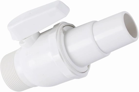 TonGass 1.5" MIP x 1.5" - 1.25" 2-Way Econoline Ball Valve Compatible with Hayward Pool Filter PN. SP0729 - ABS Plastic Non-Corrosive Valve - Max. 50 psi Pressure Rating