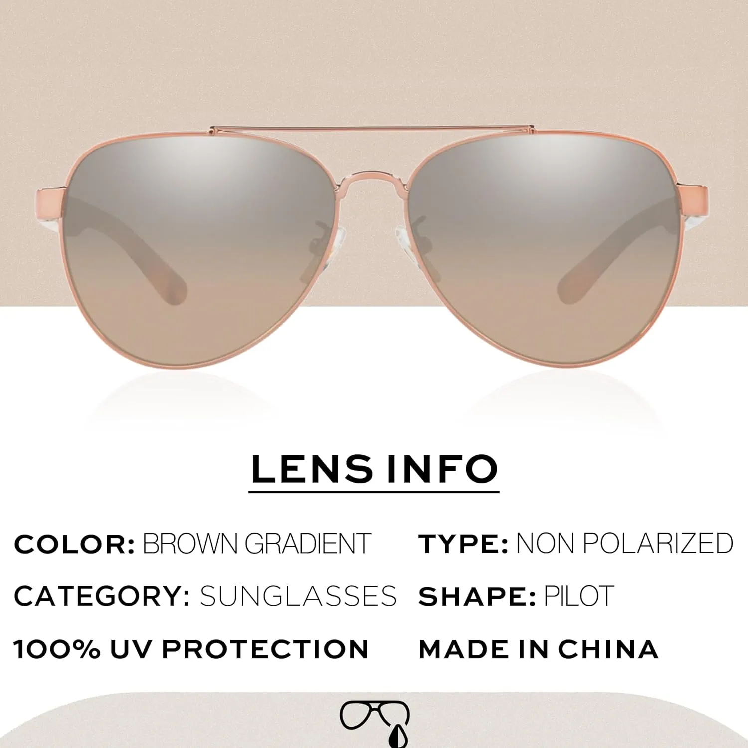 Tory Burch TY6070 PILOT Shape Sunglasses with eSHADES Luxury Eyewear kit Bundle