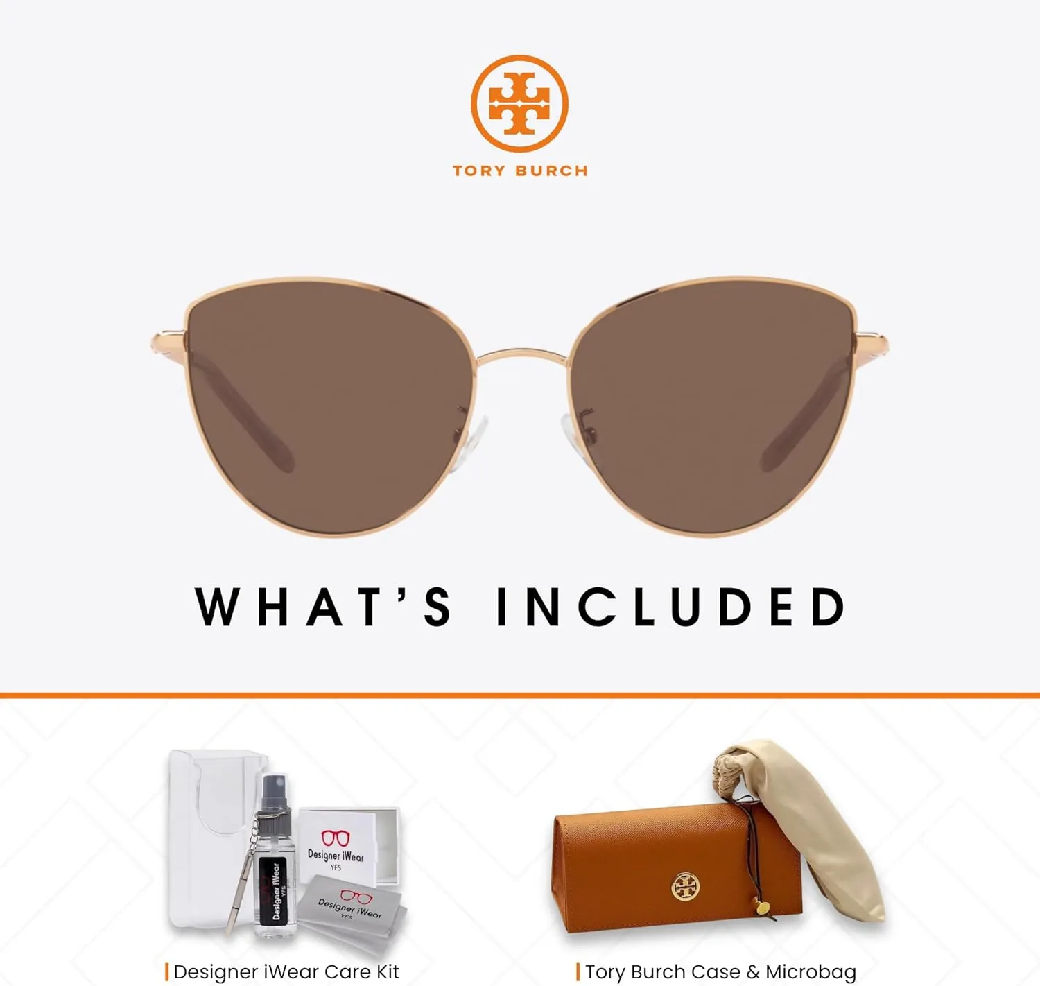 Tory Burch TY6091 Cateye Sunglasses for Women   Bundle With Designer iWear Eyewear Kit