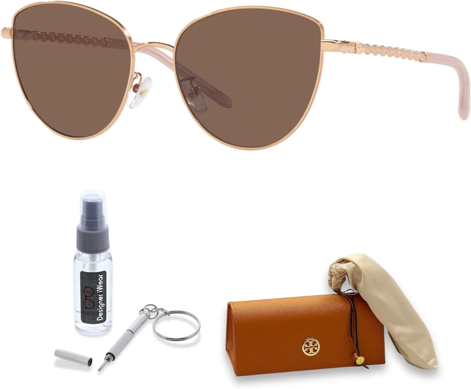 Tory Burch TY6091 Cateye Sunglasses for Women   Bundle With Designer iWear Eyewear Kit