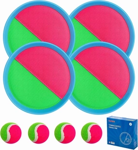 Toss and Catch Ball Game Toys for Kids Ages 4-8, Catch Paddle Toss-Upgraded Version Ball Sports Games for Boys Girls Christmas Birthday Gifts