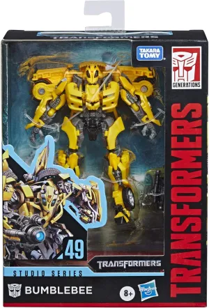 Transformers Toys Studio Series 49 Deluxe Class Movie 1 Bumblebee Action Figure - Kids Ages 8 & Up, 4.5" (Amazon Exclusive)