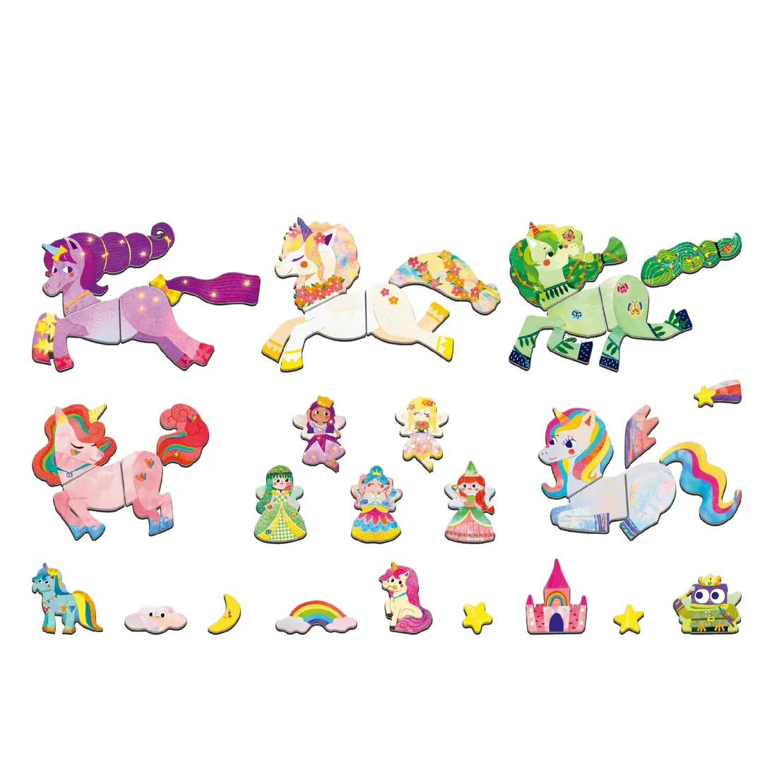 Travel Magnetic Puzzle -Unicorns