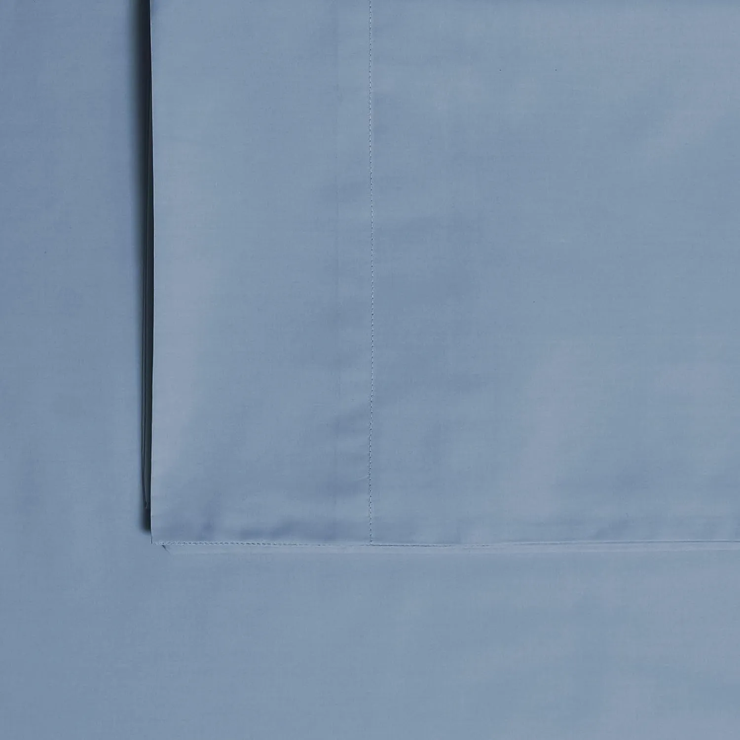 Tribeca Living Cotton Percale King Size Bed Sheet Set, 300 Thread Count, Extra Deep Pockets, Skyway/Blue