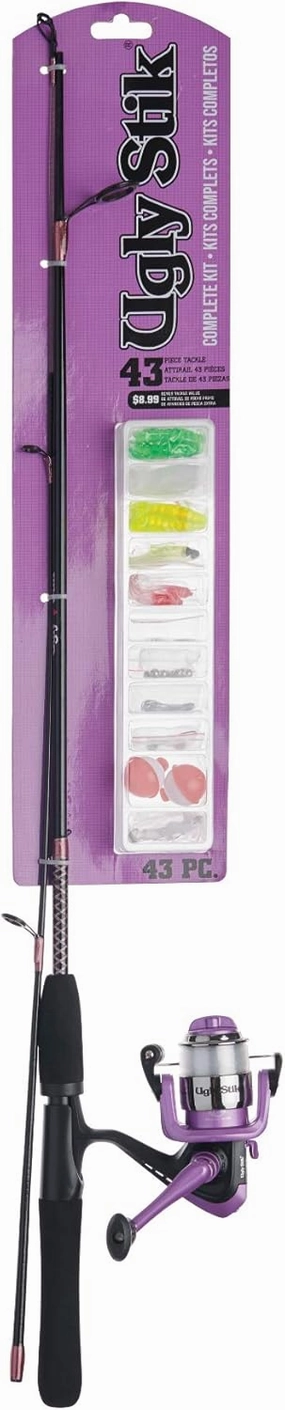 Ugly Stik Complete Spincast Reel and Fishing Rod Kit