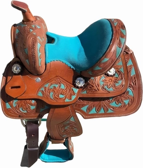 UMRAH International Western Handmade Premium Barrel Racing Horse Saddles Trail Equestrian Classic Quality Horse Riding Horse Saddle for Size:10-18 inch Seat Available