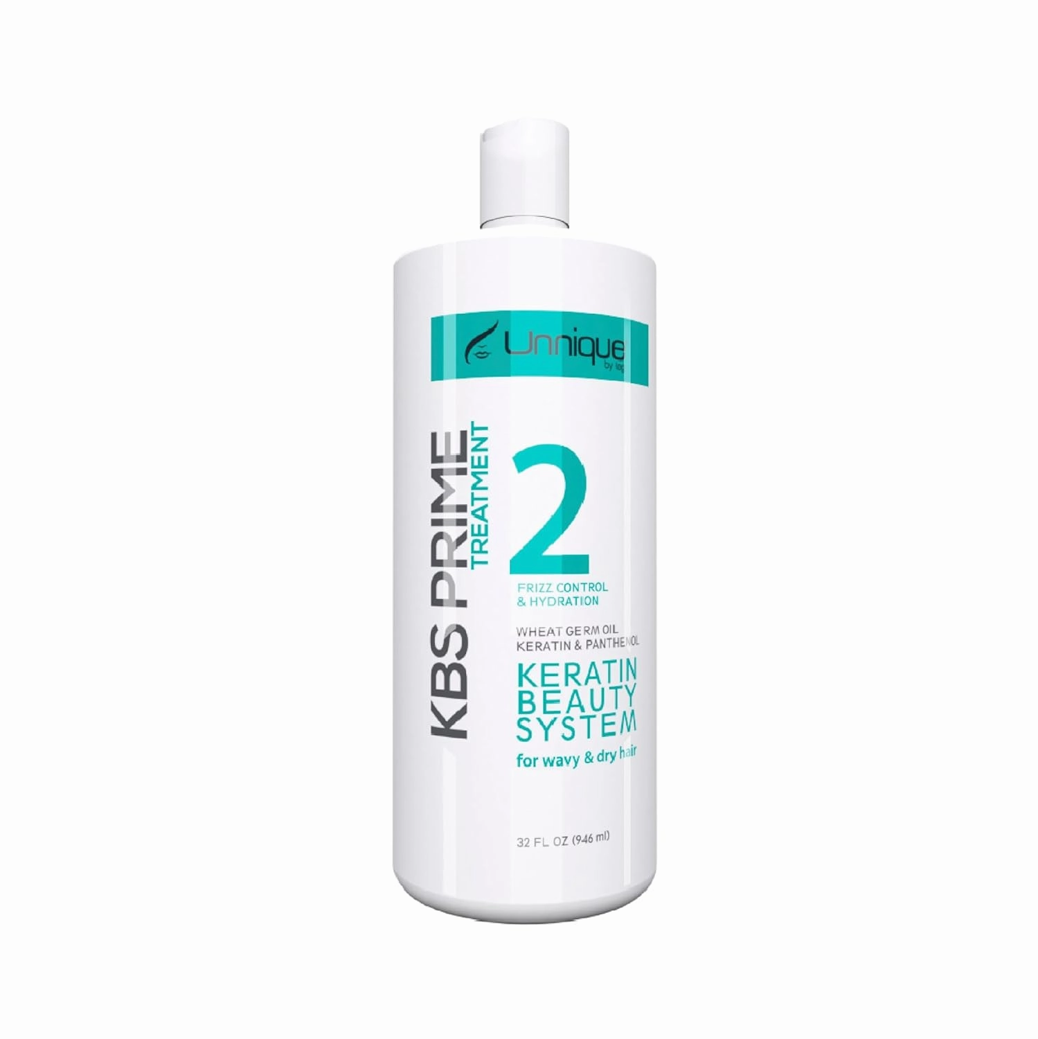 UNNIQUE KBS Prime Keratin Hair Treatment - Hair Restoration for Smooth, Shiny & Frizz-free Locks for Wavy and Dry Hair 32 FL Oz