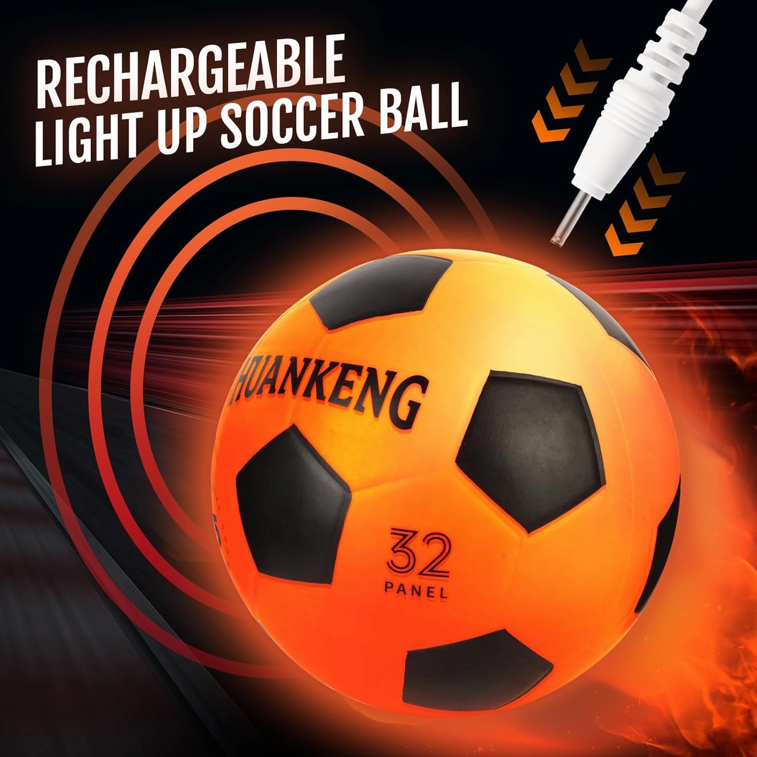 Upgrade Rechargeable Glow in The Dark Ball Toys Birthday Gifts for 6 7 8 9 10 11 12 13 14 15 Year Old Boys, Sports and Outdoors Light Up Ball Games for Teen, Kids Boys Toy Stuff Ages 6-15