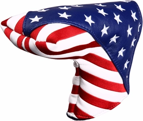 USA Stars and Stripes Golf Putter Head Cover Blade Putter Covers for Scotty Cameron Taylormade Odyssey Golf Builder