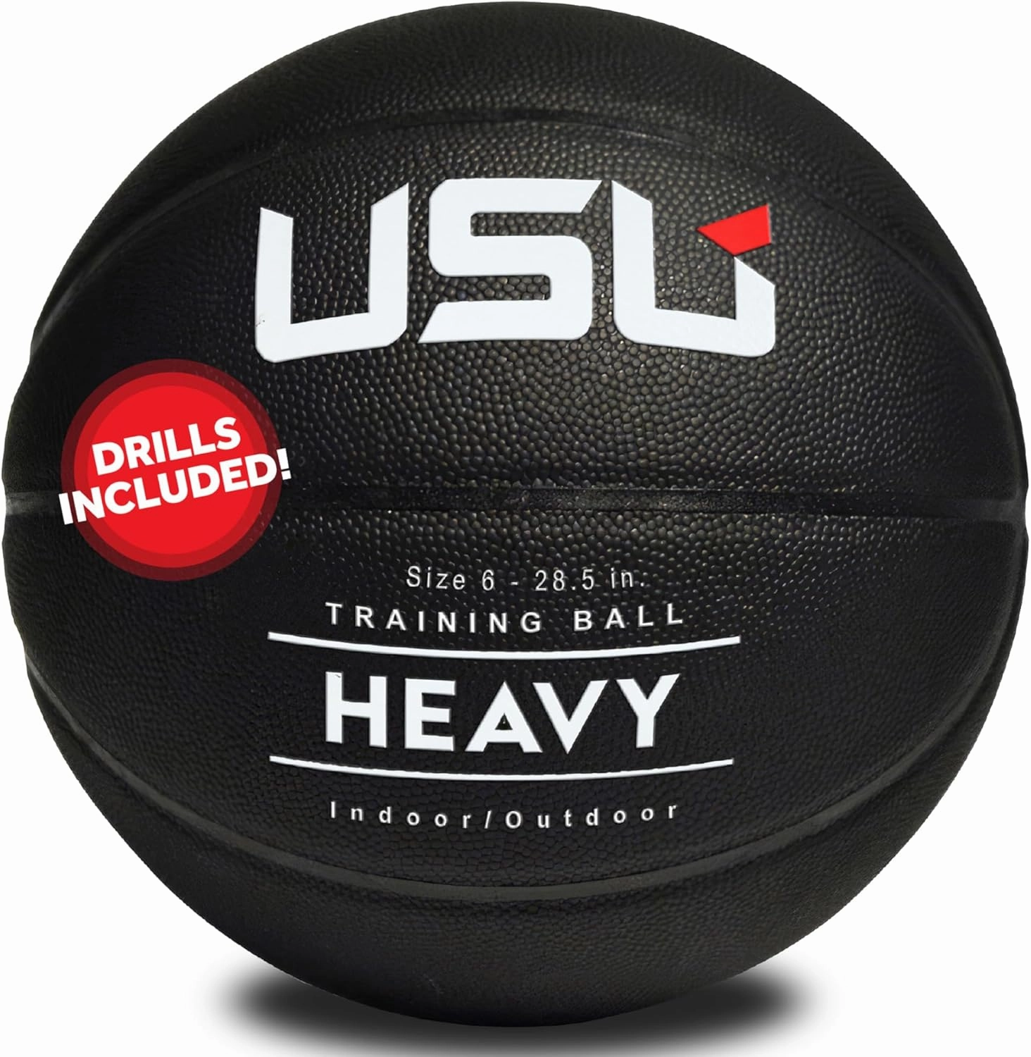 USU Weighted Training Basketball | 3 lb Heavy | Size 7 (29.5") & Size 6 (28.5") | Durable Indoor & Outdoor Basketball for Men, Women & Youth
