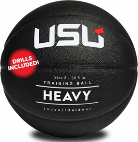 USU Weighted Training Basketball | 3 lb Heavy | Size 7 (29.5") & Size 6 (28.5") | Durable Indoor & Outdoor Basketball for Men, Women & Youth