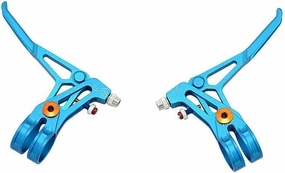 V6 Fully CNC Machined MTB Brake Lever, 66g, Blue, SK2125