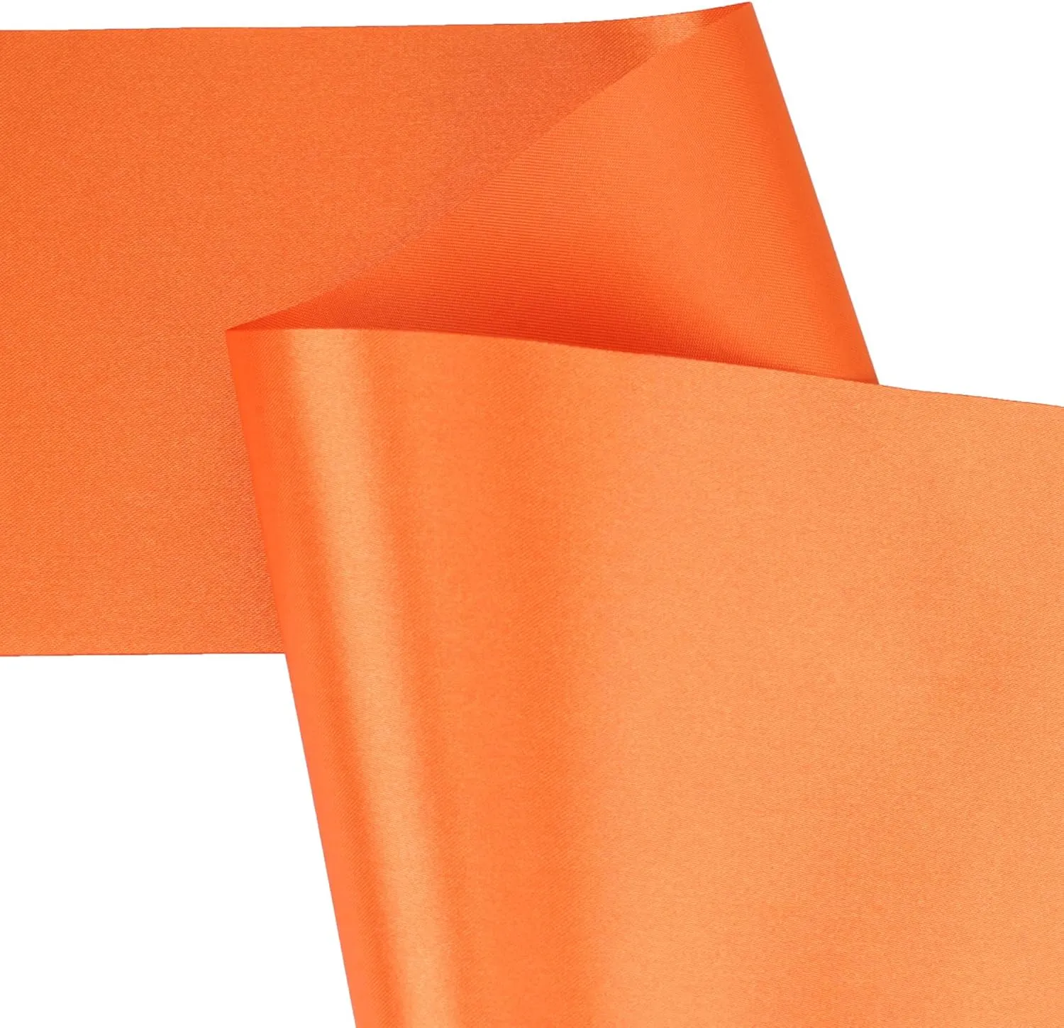 VATIN 4 Inch x 22 Yards Wide Orange Satin Solid Ribbon for Grand Opening, Ceremony, Party & Festival Decoration