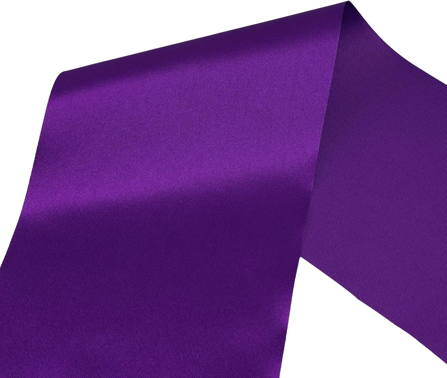 VATIN 4 Inch x 22 Yards Wide Purple Satin Solid Ribbon for Grand Opening, Ceremony, Weddings & Decorations