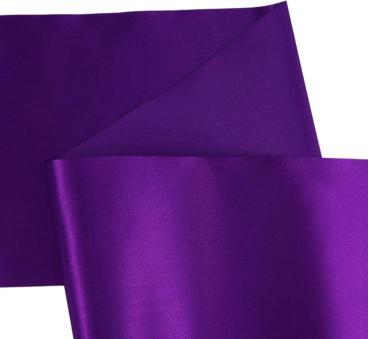 VATIN 4 Inch x 22 Yards Wide Purple Satin Solid Ribbon for Grand Opening, Ceremony, Weddings & Decorations