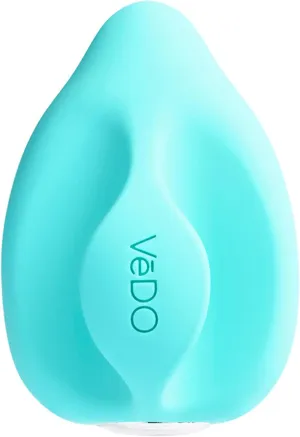 VeDO YUMI Clitoral Vibrator, Rechargeable Lay-On Adult Sex Toy for Women, Waterproof Finger Vibe, Easy Grip Handle (Turquoise)