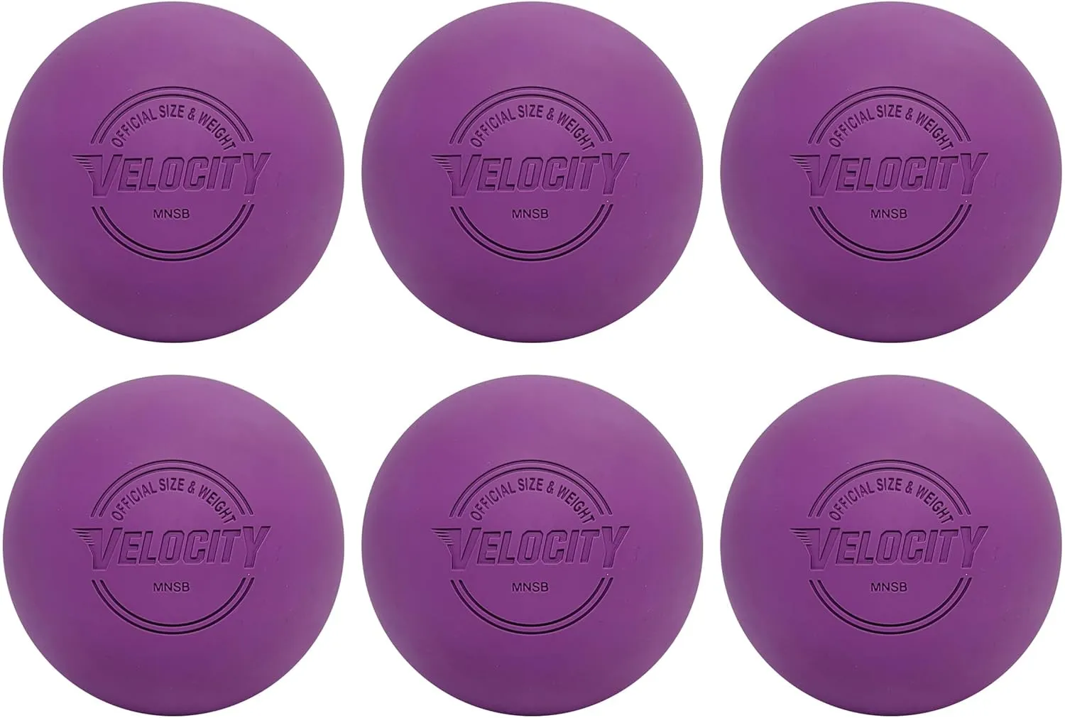 Velocity Lacrosse Balls - 1, 2, 3, 6, 12, 18, 24, 36, 60 and 120 Packs - for Practice, Official NFHS and College Approved Size