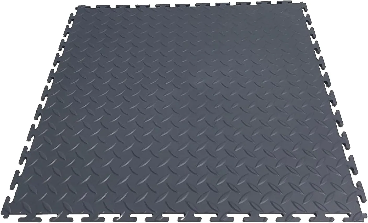 VERSATEX Garage Floor 18 x 18 inch Square Rubber Interlocking Floor Tiles for Home Gym, Garage Flooring, Trade Show Flooring, Basement Tiles