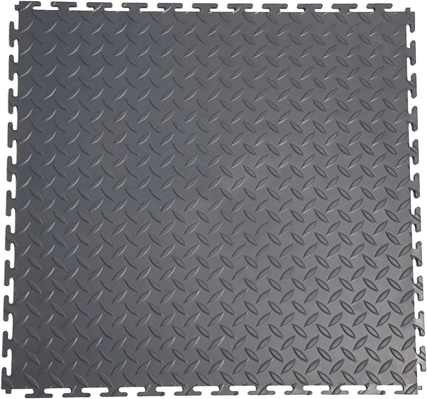 VERSATEX Garage Floor 18 x 18 inch Square Rubber Interlocking Floor Tiles for Home Gym, Garage Flooring, Trade Show Flooring, Basement Tiles