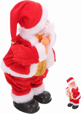 VICASKY Animated Handstand Santa Claus Toy Electric Christmas Doll Boys and Girls Santa Claus Decoration
