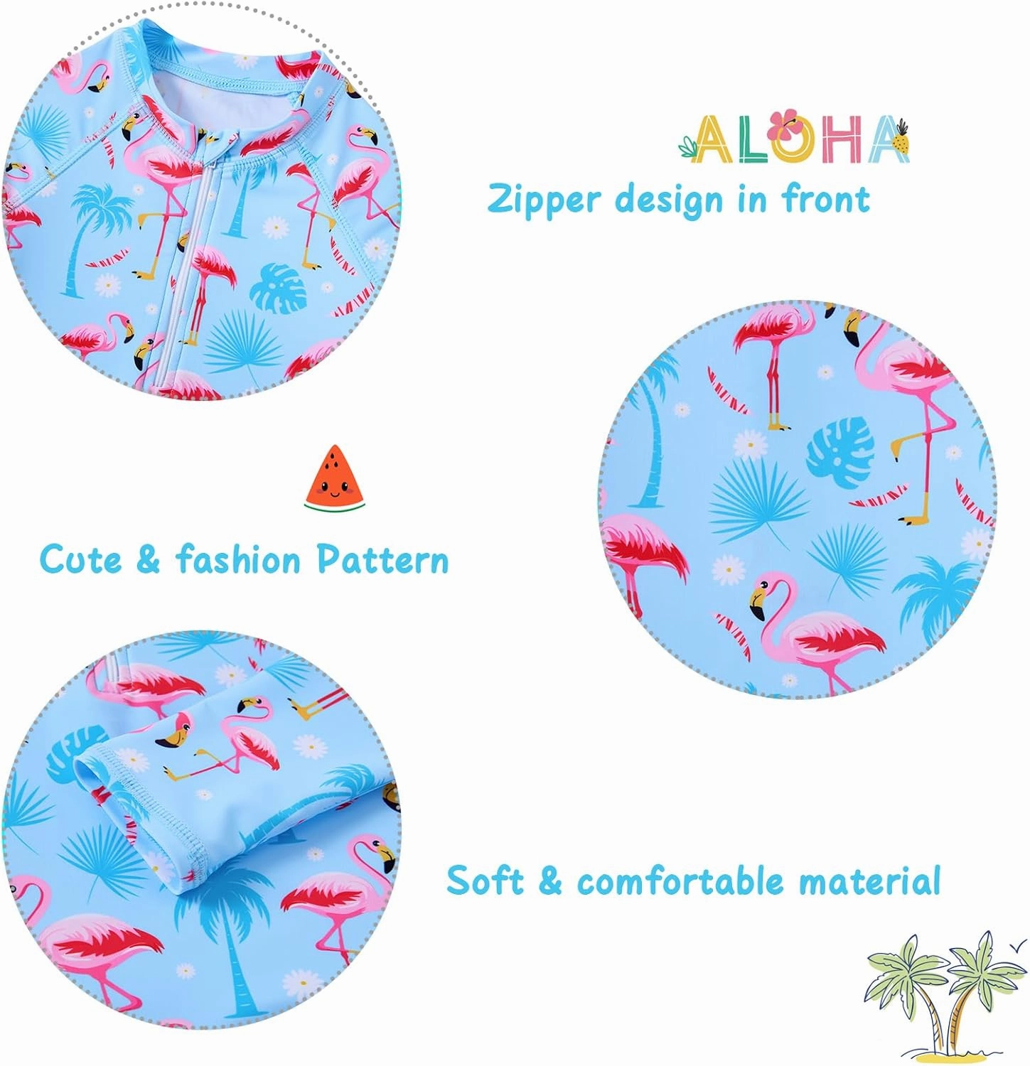 Vieille Toddler Girls Swimsuit 2 Piece Rash Guard Sets Long Sleeve Bathing Suit with UPF 50  Sun Protection 2-6 Years