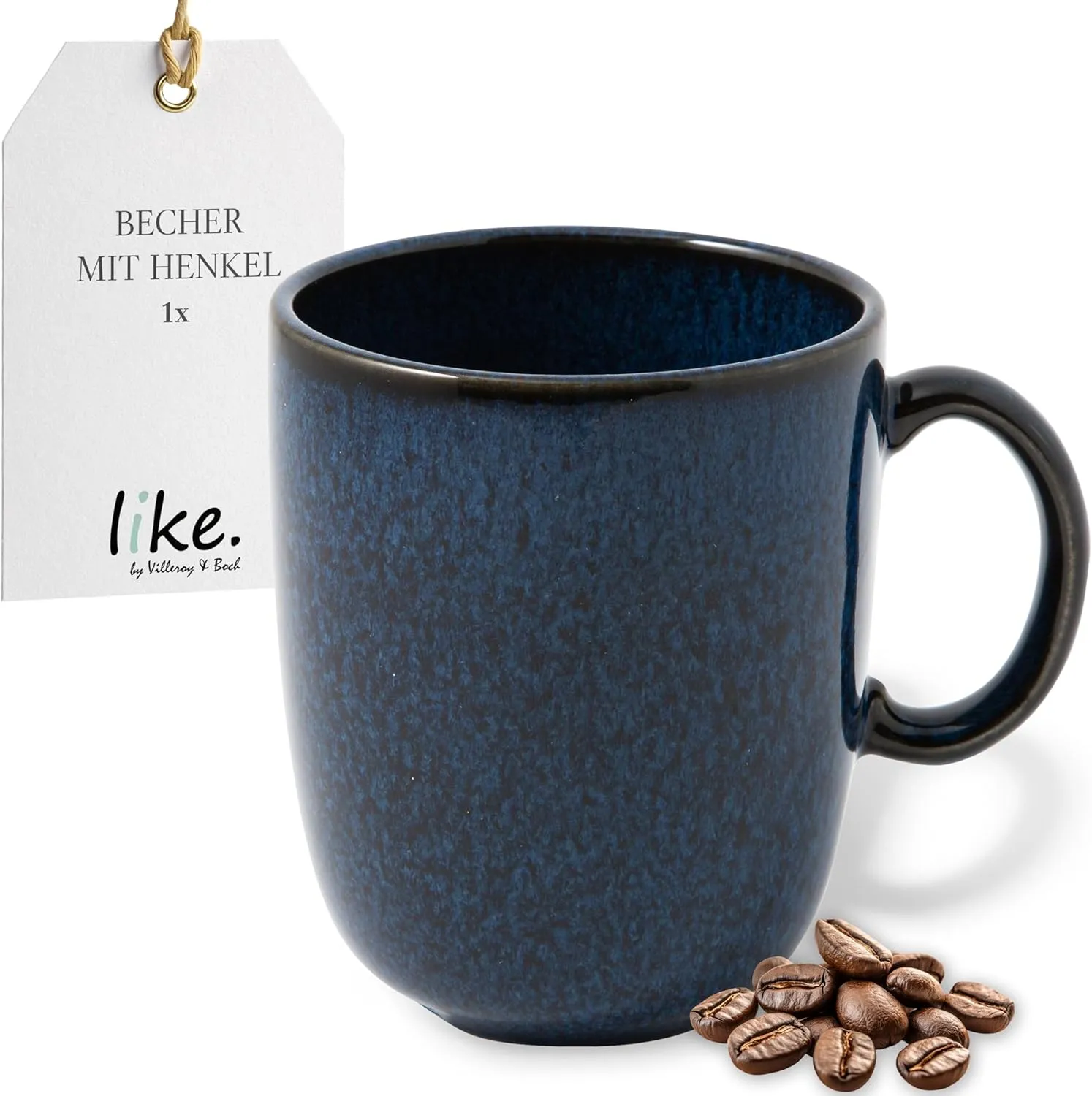 Villeroy & Boch Lave Bleu Mug, Premium Porcelain