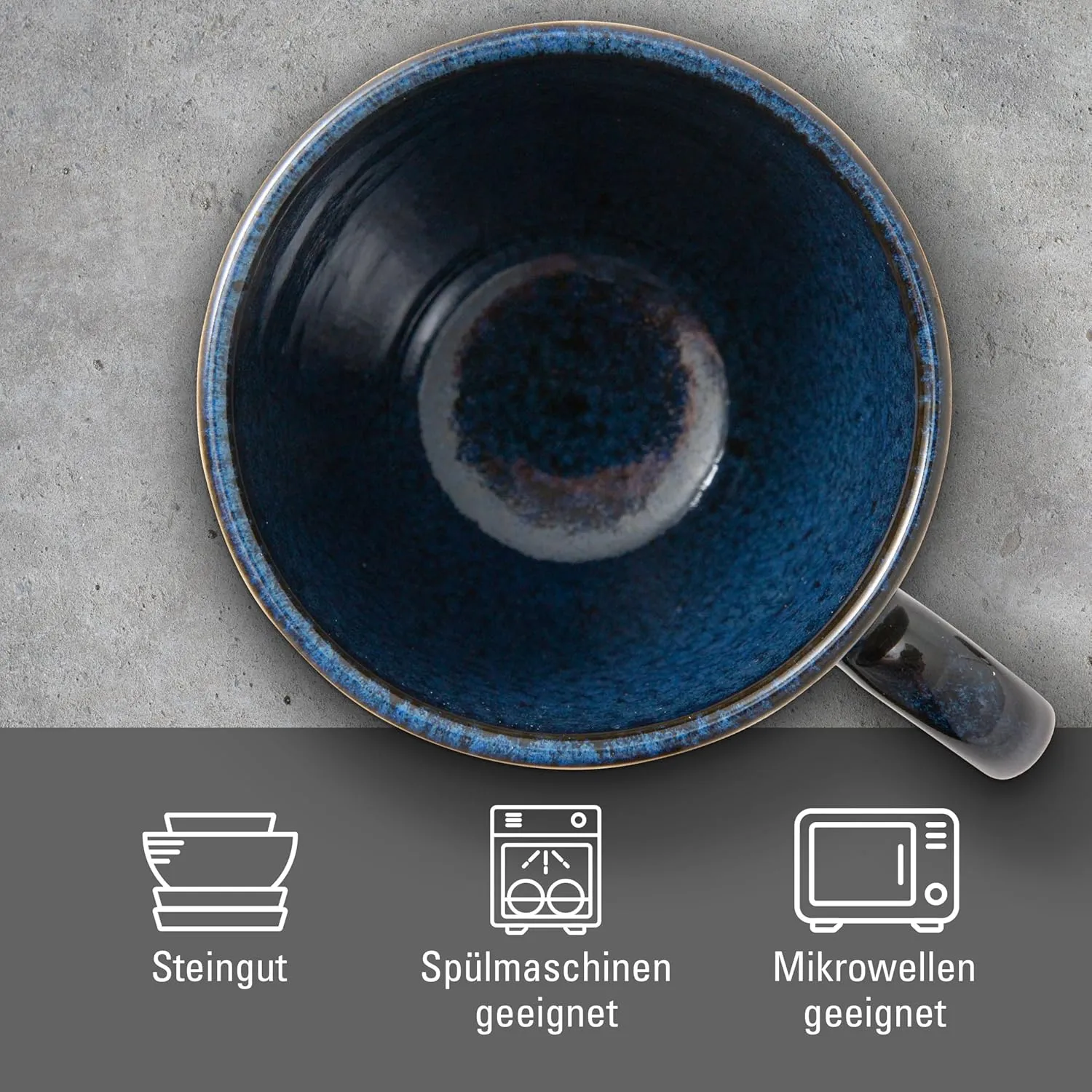 Villeroy & Boch Lave Bleu Mug, Premium Porcelain