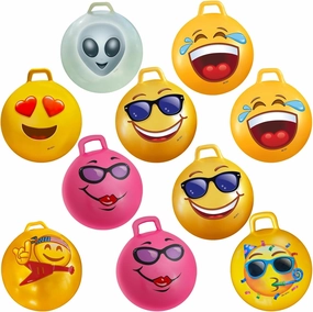 WALIKI Hopper Ball Party Pack | Set of 10 Bouncy Balls for 3 4 5 6 Year Olds | Fun Outdoor Birthday Games & Party Favors