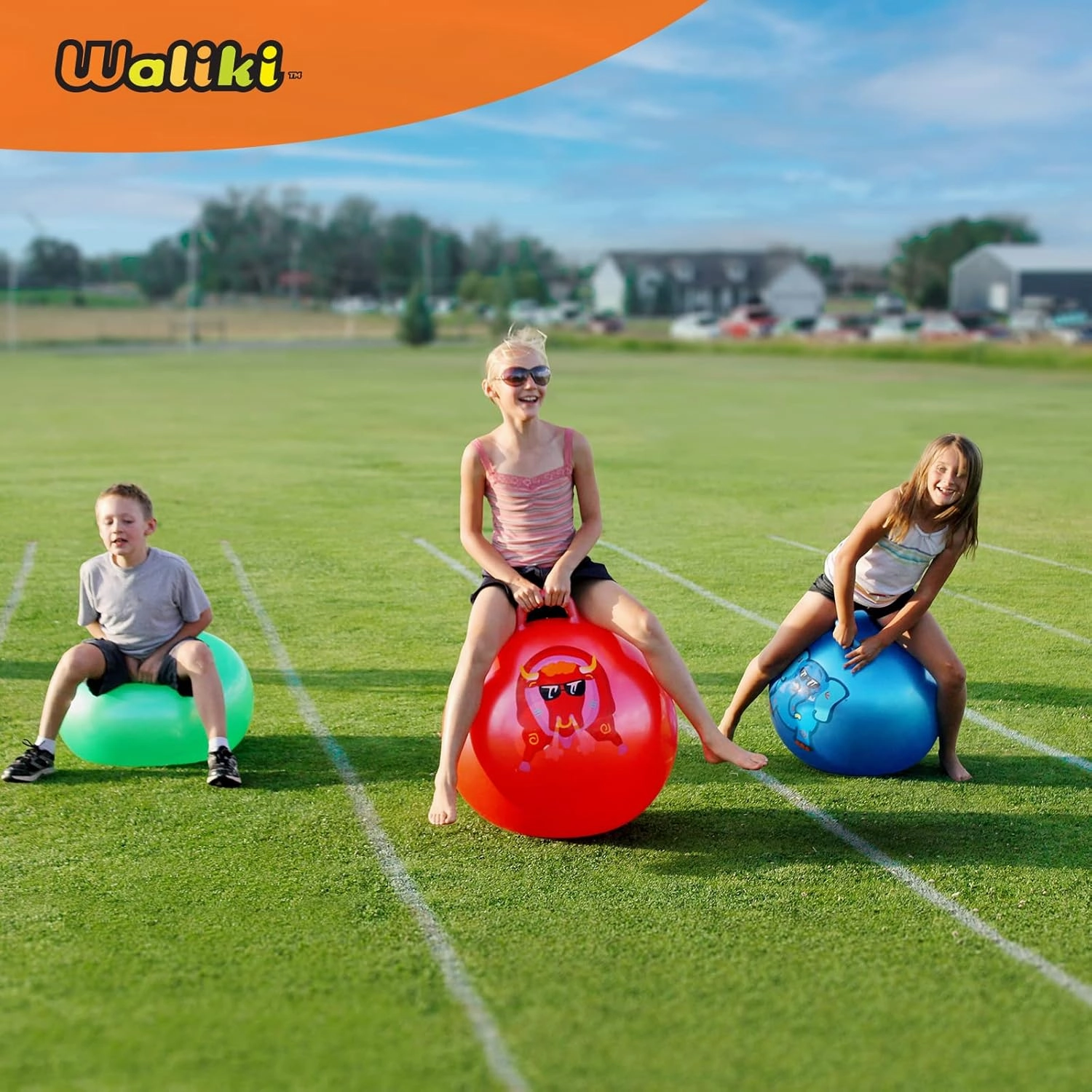 WALIKI TOYS Blue Jumping hopper Hop Ball, Ages 10-12 (for teenagers)