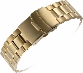 Watch Band 18mm 20mm 22mm 24mm Replacement Watch Strap Stainless Steel Double Lock Buckle Band Wristband Belt Bracelet