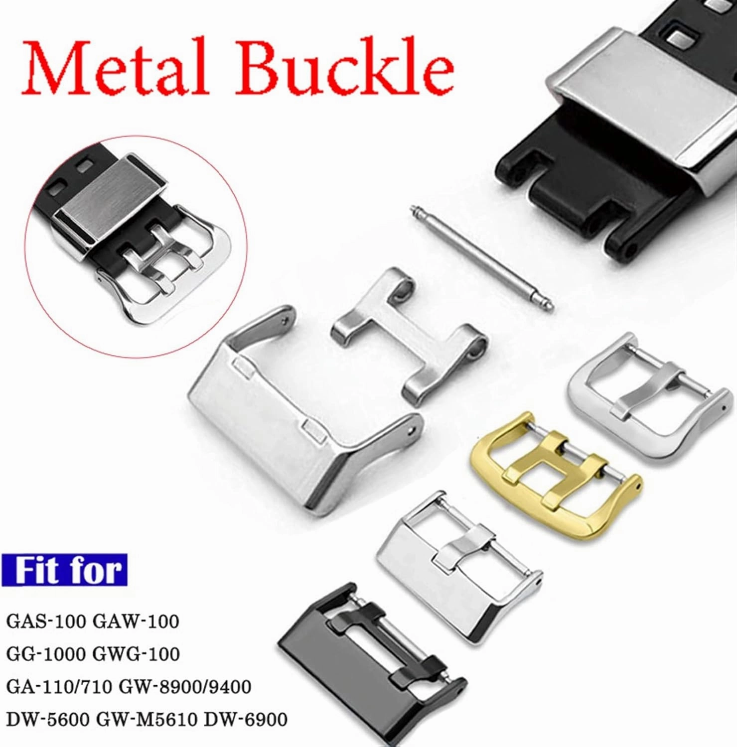 Watch Band Strap Buckle Fit For GA110/700 GW8900/9400 GG1000 DW5600/6900 GW-M5610 Bracelet Acessories Metal Clasp 19mm 21mm 22mm Watch clasp