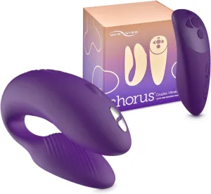 We-Vibe Chorus Vibrating Sex Toys for Couples | Remote Control Vibrator | Wearable App Controlled Adult Toys for Women | G Spot, Clit & Penis Sexual Stimulation Device | Clitoral Couples Gift |Purple