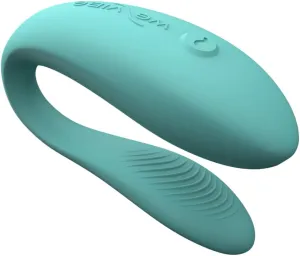 We-Vibe Sync Lite Couples Vibrator | Wearable App Control Vibrating Adult Sex Toy | G Spot & Clitoral Stimulator | Dual Stimulation with 10 Speeds | Adults Sex Toys for Couples | Rechargeable | Aqua