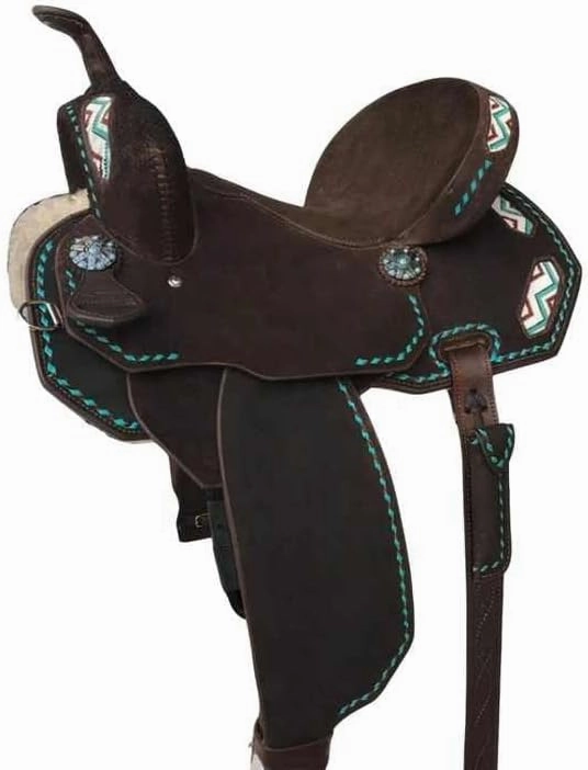 Western Barrel Racing Horse Saddle Wooden Tree Handmade Premium Leather Comfort Horse Trail Equestrian Tooled Carved Horse Riding Saddle Size: 10"-18 inches Seat Available, AS21