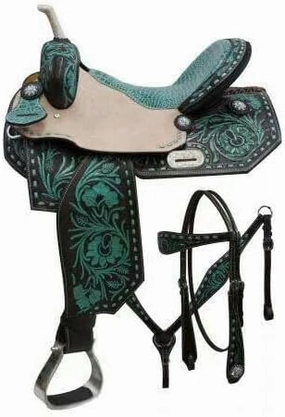 Western Barrel Racing Horse Saddles Trail Equestrian Horse Saddle Classic Quality Premium Leather Comfort for Horse Riding Size:10-18 inches Seat Available, BRL06
