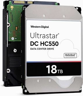 Western Digital Ultrastar DC HC550 18TB 7200RPM 3.5" SATA Hard Drive WUH721818ALE6L4 (Renewed)