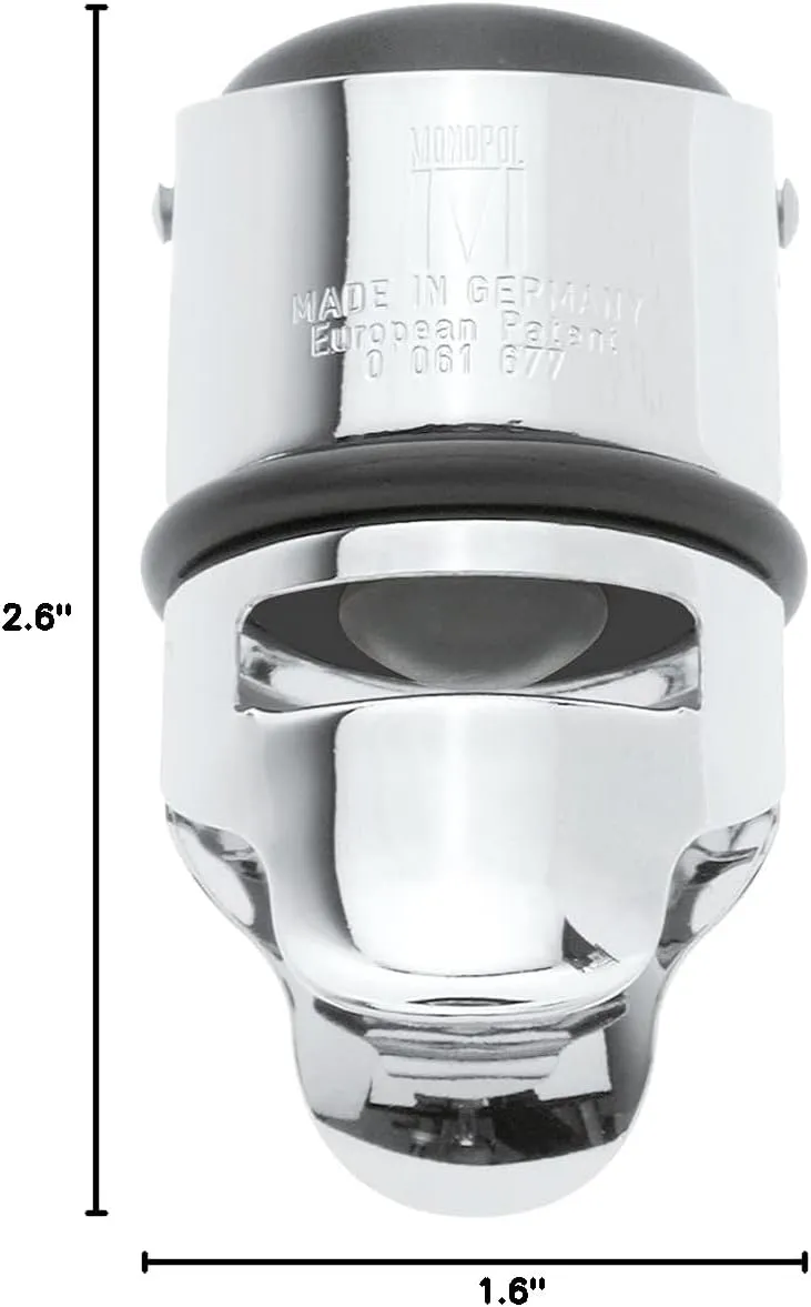 Westmark 6012556C Monopol Champagne Stopper Tightly CLOSING & Can Be Stored Horizontally, Silver