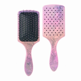 Wet Brush Paddle Detangler Hair Brush, Sea Shells - Ultra-Soft IntelliFlex Bristles with AquaVent Design - Spread Hair Treatments Evenly - Pain-Free Hair Brush for Women, Men, Wet and Dry Hair