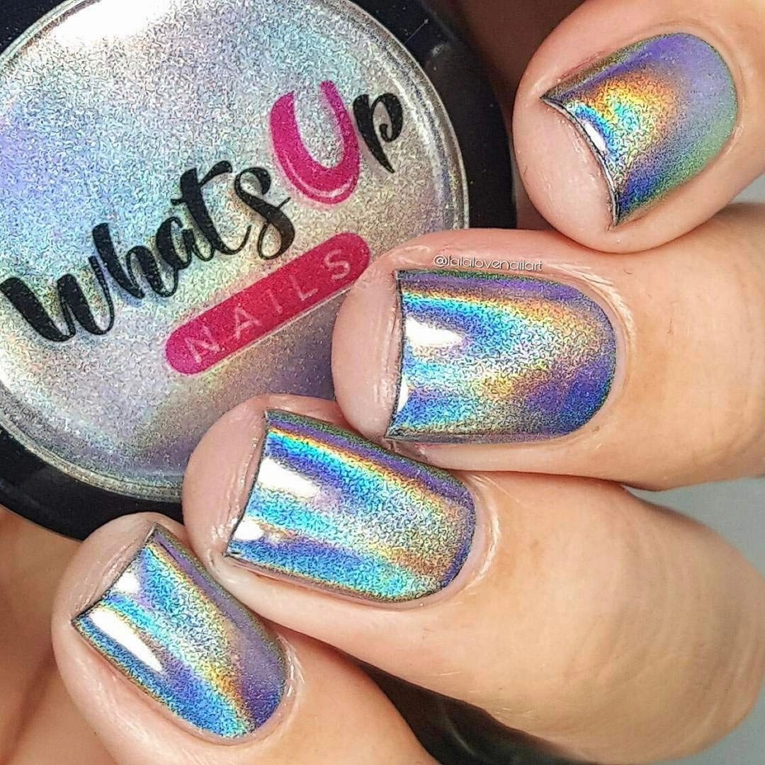 Whats Up Nails - Holographic Powder For Rainbow Unicorn Nails