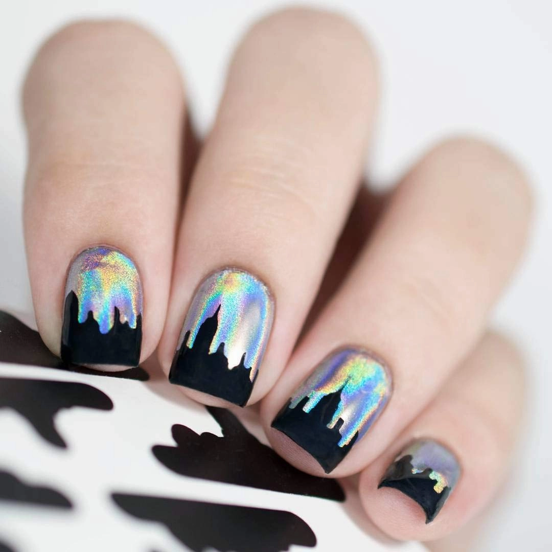 Whats Up Nails - Holographic Powder For Rainbow Unicorn Nails